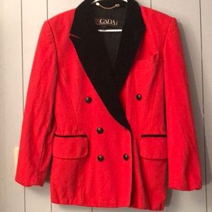 Escada red blazer